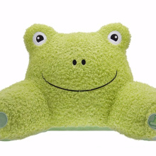 CHStoy new creative green frog cushion plush doll back support pillowv